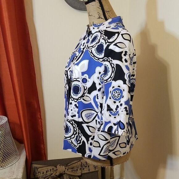 Madison Floral print Double Stitched Jacket size Medium - Picture 4 of 11